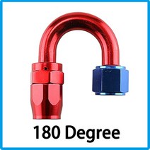 범용 AN4 AN6 AN8 AN10 AN12 알루미늄 오일 연료 스위블 호스 엔드 피팅 어댑터 키트 0 °/45 °/90 °/12, 08 Red blue 180_04 AN10