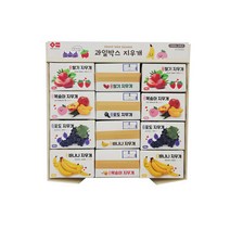 과일박스 지우개 준비물 학용품 과제, 1갑(24개입)