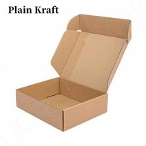 DYDBB 로고가 있는 인쇄 선물 상자 골지 우편함 포장 소기업 의류 헤어, [04] 20x15x6cm, [05] Plain Kraft