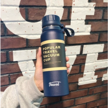 Tormays 대용량 진공 보온보냉 휴대용 텀블러, 650ml, 블루
