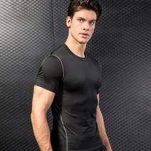 시원한 통풍 효과 머슬핏 베이직 컬러감 남성 반팔티