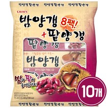 크라운 밤양갱 50g x 4p + 팥양갱 50g x 4p, 10세트