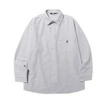 [빠른출고]/트릴리온 시티보이 보트자수 옥스포드 오버핏 셔츠 (BLACK STRIPE) CITYBOY BOAT OXFORD OVERFIT SHIRT(BLACK