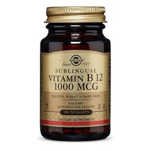솔가 비타민 B12 시아노코발라민 만니톨, 1개, 너겟 100정, 100개