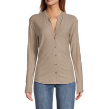 James Perse Long-Sleeve Modal-Blend Top - FUME 213497