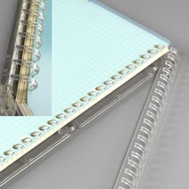 서류 집게형 제본링 노트 바인더 클립 루즈리프 유인물 링바인더, 단품, 단품