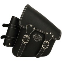 할리 오토바이 사이드백 레트로 스쿠터 수납 리어백 클래식 가방 방수, 04. 갈색 로커백(물병가방 포함)