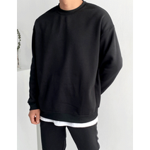 기모 남성용 이지 오버핏 맨투맨