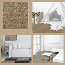 사각 거실 현관 복도 셀프 타일 카페트 50X50 1P 편리한 간편한 쿠션 학원, 멜란지블루 1장