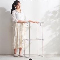 좁은원룸용 튼튼한 미니 2단 빨래건조대 기숙사 속옷 행주 싱글족, 1개