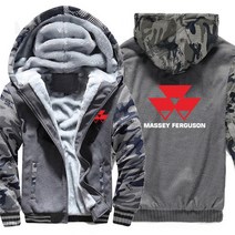 농업용 부품 기계 2022 Massey Ferguson Hoodie 남성용 지퍼 코트 양털 농업용 트랙터 운동복 캐주얼 솔리, 05 as picture4_03 L