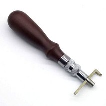 갈색가죽 가죽공예 구루버 스티치그루버, 1개