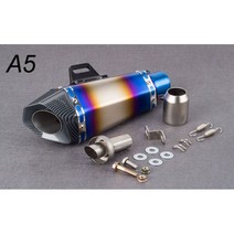범용 3651mm 오토바이 배기 장치 Dbkiller 스티커 또는 레이저 로고 머플러 포함 Z900 GSXR1000 SV650 R6 R3 ZX6R ZX10 MT07 용, color laser logo