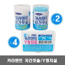 카라덴트 치간칫솔 300P 2개 Y형치실 50P 4개, 치간칫솔300P