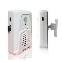 Microsound Mini PIR Motion Sensor Activated Voice Reminder Multiple Recorded Sounds Player for Shop, 1, White