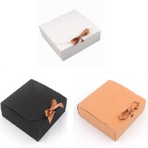 CAILOOM 선물 포장 주얼리 악세사리 귀걸이 팔찌 목걸이 리본 박스 상자 미니 케이스, 기본, 대 - 블랙