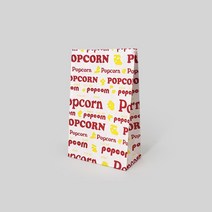 종이봉투 식품지 팝콘봉지 팝콘봉투 (중) BOX 1000장, 1000개, 1000개