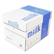 밀크 A4 복사용지(A4용지) 75g 2000매 1BOX