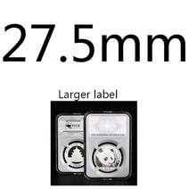 10 조각 27mm ~ 40mm 라거 레이블 PS 소재 PCCB 동전 슬라브 sovenir 수집 케이스 상자 화이트 색상 44 다른 크기, CHINA, 27.5mm