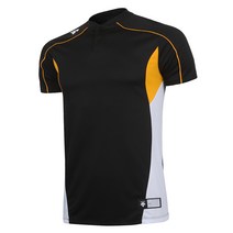 데상트 베이스볼 BP 버튼 반팔 S9121ZTS11 BLK0 K97