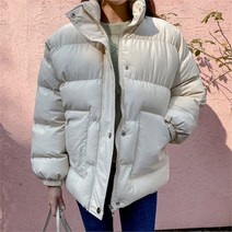 [코지23] 여자 겨울 하이넥 미니멀 고급스런 20대 30대 숏패딩