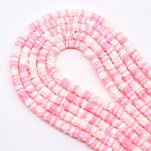 플랫 라운드 폴리머 클레이 비즈 칩 디스크 DIY 수제 보석 만들기 목걸이 찾기용 느슨한 스페이서 4mm 6mm, 6mm 350pieces1strand, plum pink