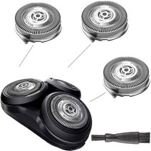 SH50/52 Replacement Heads Fit for Philips Norelco Series 5000 Shavers Electric Razor Blades Shaver, 3 카운트