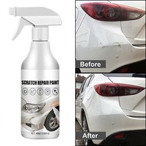 자동차 범퍼 플라스틱 스크래치 기스 긁힘 흠집 제거 수리 Rayhong-60ml 자동차 스크래치 수리 페인트 스프, 01 WHITE