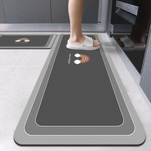 러그 주방매트심플롱 흡수 속건 매트 워셔리스 매트, 규조 진흙-V7, 60*180cm 60*90cm