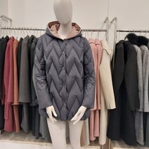 프로그램 NC해운대점 파격할인 후드 배색 오리털 패딩다운 P224D061