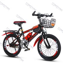 18인치 자전거 싱글 스피드 산악 MTB 학생용 10만원대, 블랙 레드2