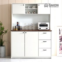 가이온 포유 1200 서랍형 수납장+상부장 세트, 화이트