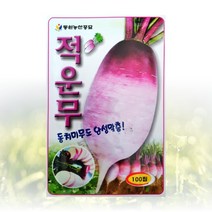 농사친구 적운무 100립 씨앗 동원 씨 종자 김장 배추 무 채소 텃밭 베란다 모종, 1봉