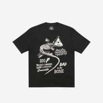[정품] 팔라스 참퍼 티셔츠 블랙 - 22FW Palace Chomper T-Shirt Black
