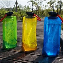 휴몬트 접이식 물통 700ml 접어서 휴대가능 신소재원단, 블루
