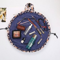 펼쳐쓰는 여행용 화장품 메이크업 수납 파우치 미니 브러쉬 다용도 가방 주머니 수레국화