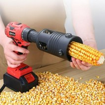 옥수수 탈곡기 전기드릴 반자동 소형 가정용 탈곡, 탈곡기+브러시리스전기드릴1전기1충전충전식
