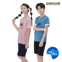 팬콧 팬콧 3color 아동 주니어 빅팝아이즈 반팔 셋업 PMU-1124