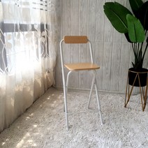 접이식 바의자 높은 홈바 스툴, 나뭇결(높이 60CM)