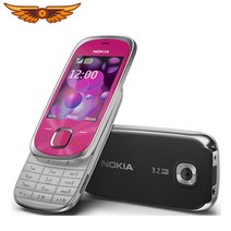 노키아 7230 언락폰 2.4 인치 3.15MP 카메라 기능 휴대 전화 GSM 2G 3G 게임 자바 핸드폰, 01 Black, 02 Full set