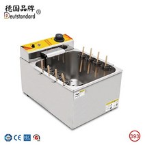 업소용 전기 프라이어 튀김기 치즈 핫도그 스틱 딥 콘 스낵 대용량, 2.110V - 단일 탱크-EU