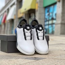 다이쏘 가죽 남성골프화 방수 미크럼방지 남자 운동화스니커즈