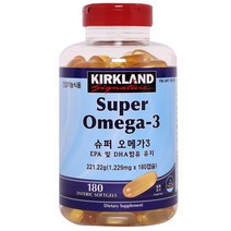 커클랜드 슈퍼 오메가3 / 1200mg x 180 캡슐 (6개월분)