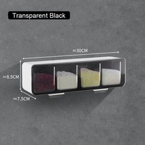 주방 벽 마운트 조미료 상자 소금 후추 양념 랙 항아리 설탕 그릇 주방 가제 장치 세트 양념 상자 주최자 도구, 색깔1, 1725