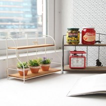 움직이는 고양이 빈티지 선반 거실용선반 인테리어상품 미니선반 가정용진열대 수납장, 브라운