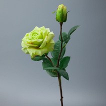 웨딩꽃 신부 화이트 웨딩 꽃 들러리 리얼 터치 라텍스 장미 인공 결혼 액세서리 홈 인테리어, 05 Green