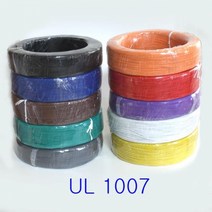 UL 1007 LEAD WIRE 리드와이어 M단위 컷팅 모음 AWG28/26/24/22/20/18/16, AWG18 (10M), 백색(WHITE)