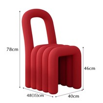 볼드체어 스툴 벤치 카페 인테리어 의자 bold chair 무스타슈유명인 네일샵 의자, C