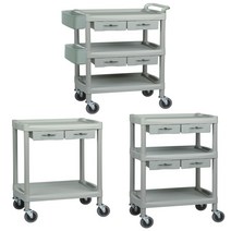 서랍형 서빙카트 서빙카 식당카트 왜건 웨건 드레싱카트 드레싱카 병원 치과, 3단930 서랍2단중형(손잡이포함)_490x815