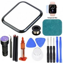 Apple Watch 시리즈 38mm 42mm 40mm 44mm 전면 유리 커버 교체 수리 키트 자가수리, Apple Watch 40mm 시리즈 4